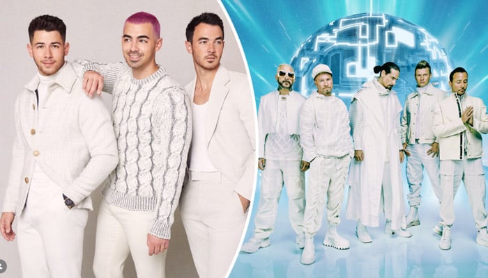 Jonas Brothers turn Backstreet Boys Vegas finale into family night out