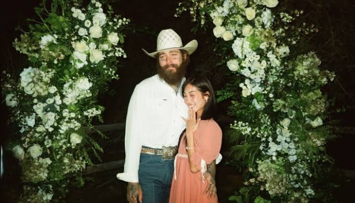 Post Malone fiancee makes rare comment about statement engagement ring