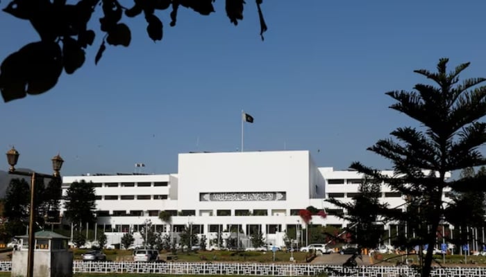 A general view of the Parliament House building in Islamabad. — Reuters/ File