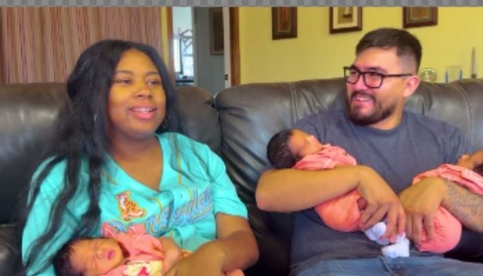 South Bay couple welcomes rare naturally conceived triplets in near record-breaking birth