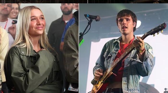 Harper Beckham joins brother Cruz on stage as he dedicates song to her