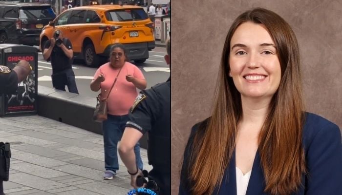 Knifewoman stabs two in Times Square, kills Bank of America VP before being shot dead by NYPD