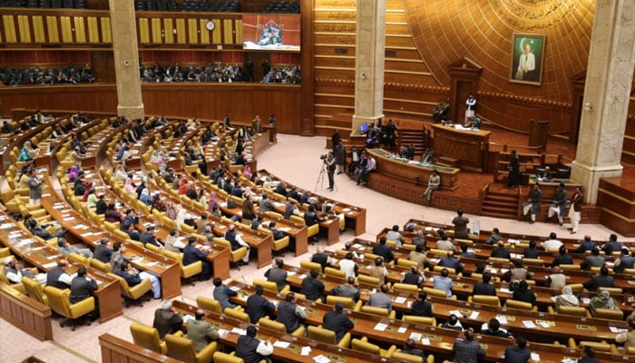 A session of the Punjab Assembly is underway in this undated photo. — APP