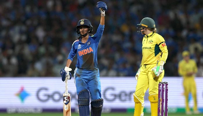 Indias Jemimah Rodrigues reacts during ICC Womens World Cup Semi Final clash against Australia at DY Patil Stadium, Navi Mumbai, India, October 30, 2025. — Reuters