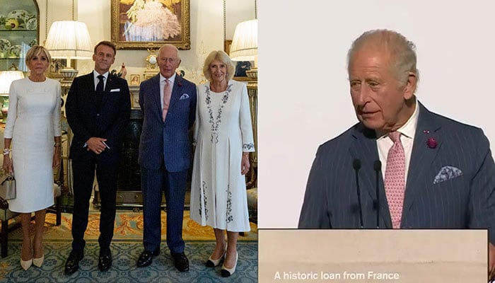 King Charles meets the Macrons as French masterpiece arrives in Britain
