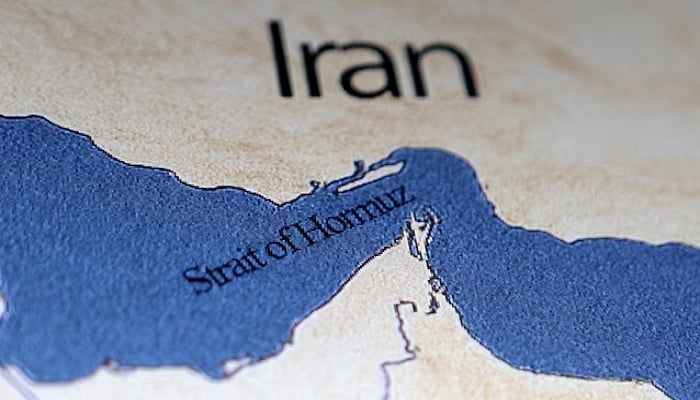 A map showing the Strait of Hormuz and Iran is shown in this illustration, taken on June 22, 2025. — Reuters