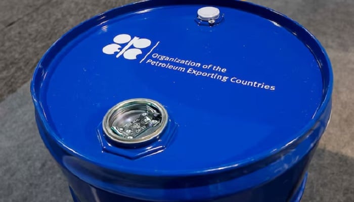 An installation depicting a barrel of oil with the logo of the Organisation of the Petroleum Exporting Countries (OPEC) is seen during the COP29 United Nations climate change conference in Baku, Azerbaijan, on November 19, 2024.— Reuters