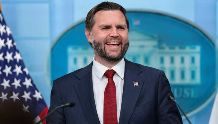 US Vice President JD Vance reacts as he holds a press briefing, the first since Karoline Leavitt stepped down as press secretary, at the White House, in Washington, DC, US, September 3, 2026. — Reuters