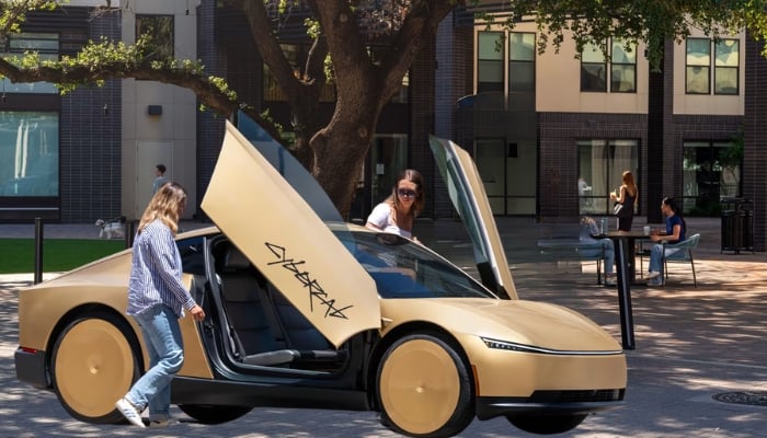 Tesla drums up buzz for driverless Cybercab with no steering wheel, no pedals