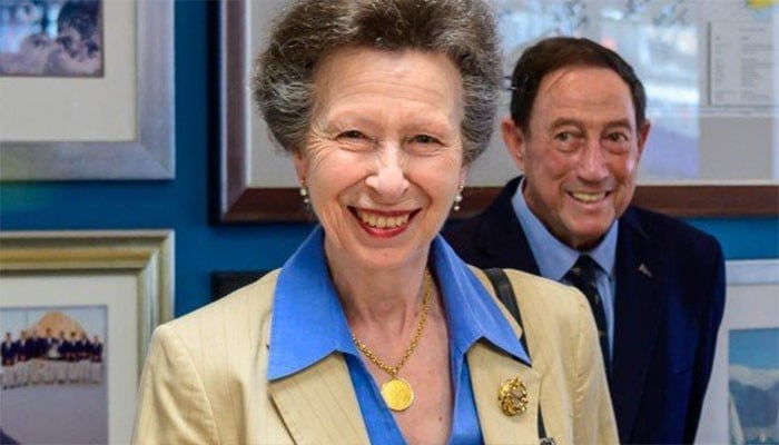 Princess Anne's day begins on boat before she heads to Burghley Horse Trials