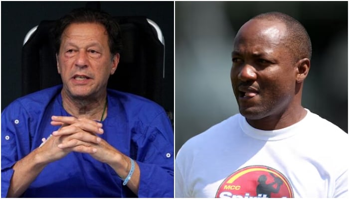 This collage shows Pakistan Tehreek-e-Insaf founder Imran Khan (Left) and former West Indies batting great Brian Lara. — Reuters/File