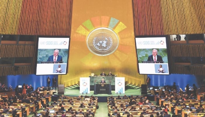 United Nations Secretary General Antonio Guterres delivers a statement during the opening of the Sustainable Development Goals Summit at UN headquarters in New York City, — Reuters/File