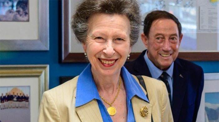 Princess Anne's day begins on boat before she heads to Burghley Horse Trials