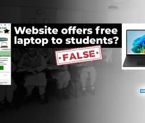 Fact-check: Viral website offering free laptops is a scam