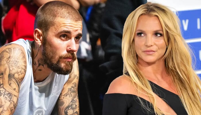 Britney Spears lets Justin Bieber do the talking in latest post
