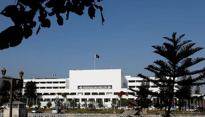 A general view of the Parliament House building in Islamabad, Pakistan April 10, 2022. — Reuters