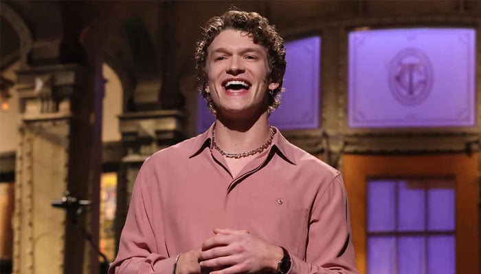 Connor Storrie debuts new look at Emmys red carpet