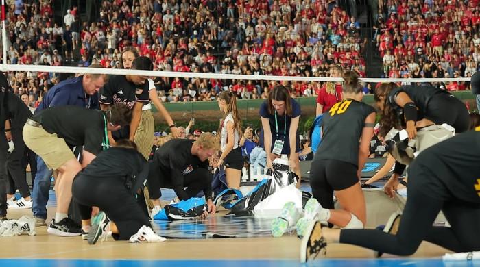 Why did officials call off historic Nebraska-Missouri volleyball showdown at Wrigley Field?