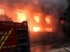 Massive blaze continues to rage at Karachi's Landhi factory, section collapses