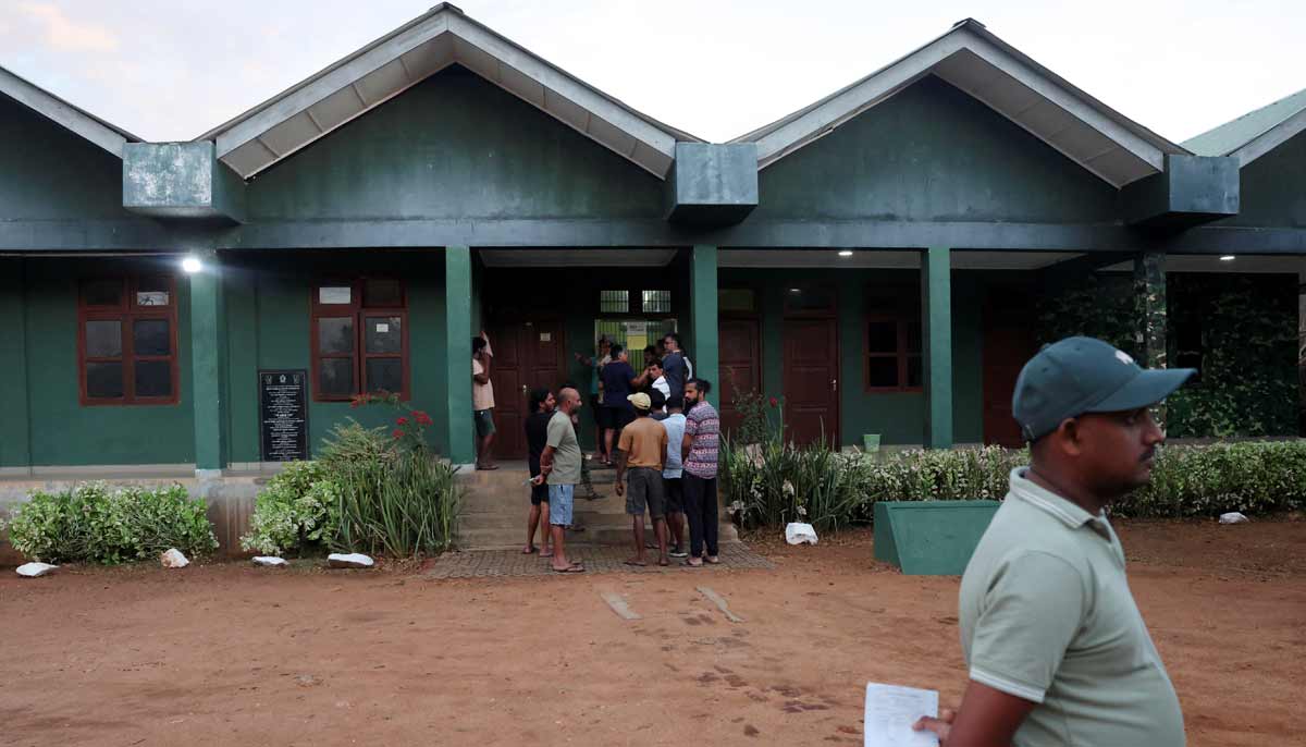 Tourists and guides wait outside the ticket counter at Yala National Park, in southern Sri Lanka, August 26, 2026.— Reuters