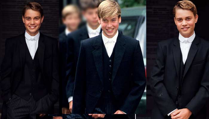 Prince George debuts in Eton uniform: Spitting image of young William