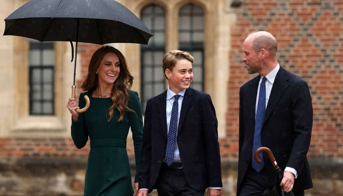 Prince William, Princess Kate share message for George amid Harry drama
