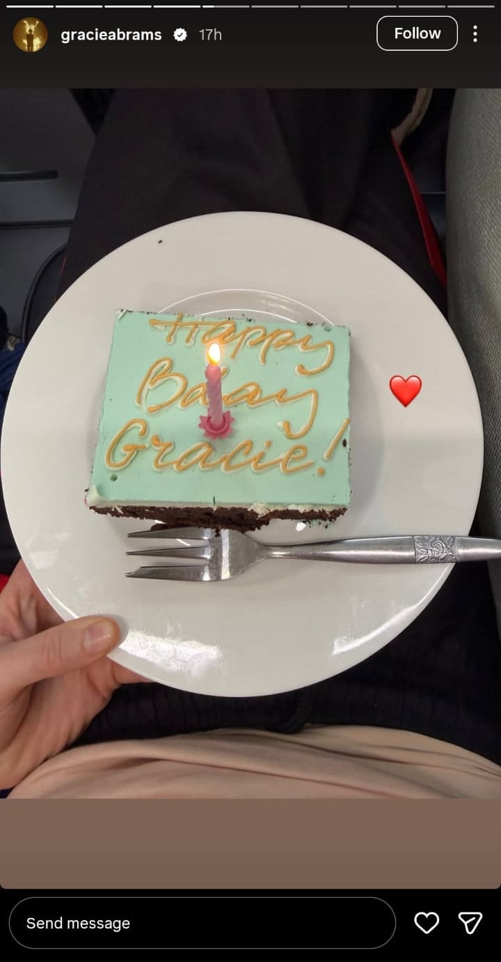 Gracie Abrams shares sweet glimpse from 27th birthday celebrations