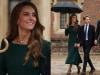Princess Kate glows in Emerald Green as rain elevates her elegance