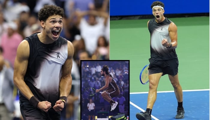 Ben Shelton upsets Carlos Alcaraz in record-late finish at US Open quarterfinal
