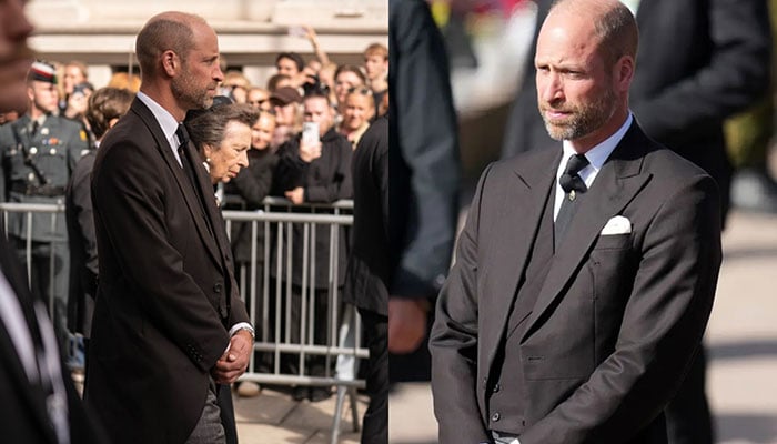 Prince William stood out from European counterparts in black suit