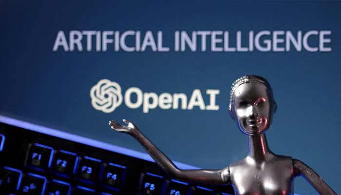 OpenAI logo and AI Artificial Intelligence words are seen in this illustration taken, May 4, 2023. — Reuters
