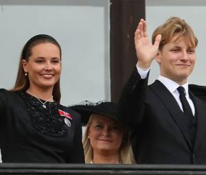Princess Ingrid Alexandra honours King Harald with treasured pendant from Queen