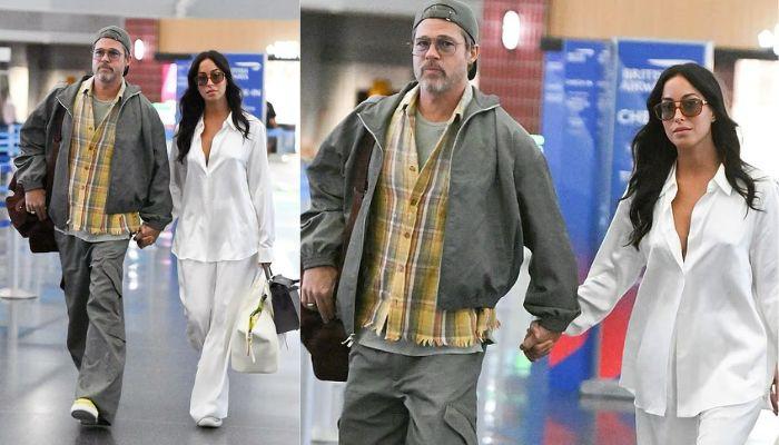 Brad Pitt leans on Ines de Ramon after being hurt by his kids