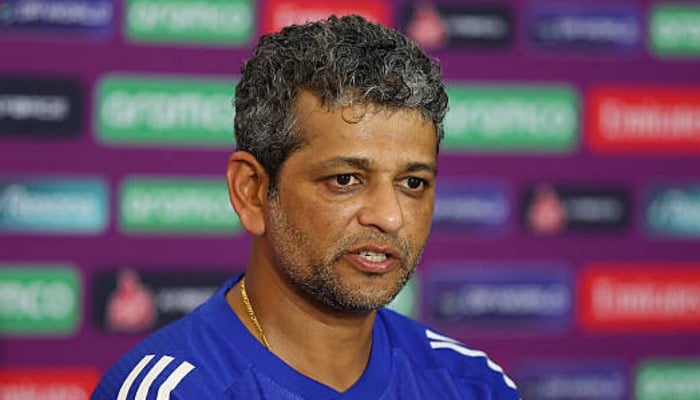 India women’s head coach Amol Muzumdar speaks during an ICC media press conference.—ICC/File
