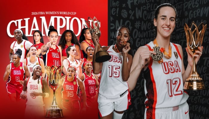 WNBA world reacts as Caitlin Clarek, Angel Reese unite to celebrate Team USA gold