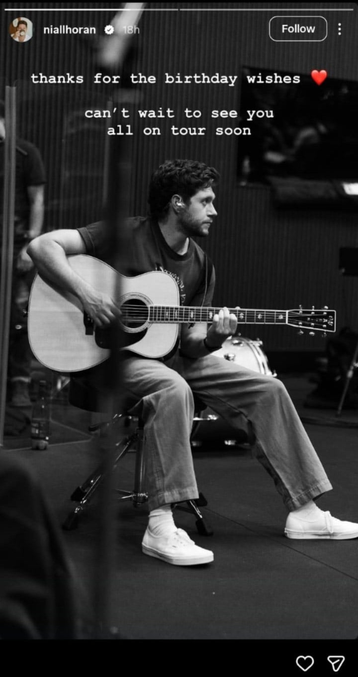 Niall Horan marks 33rd birthday with exciting message to fans ahead of tour