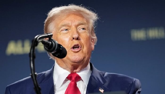 US President Donald Trump delivers remarks on artificial intelligence at the Winning the AI Race Summit in Washington DC, US, July 23, 2025. — Reuters