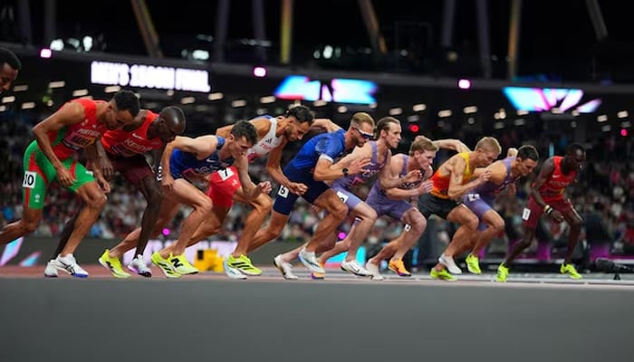General view at the start of the Mens 1500m final during 2026 World Athletics Ultimate Championships at National Athletics Centre, Budapest, Hungary, September 13, 2026. — Reuters
