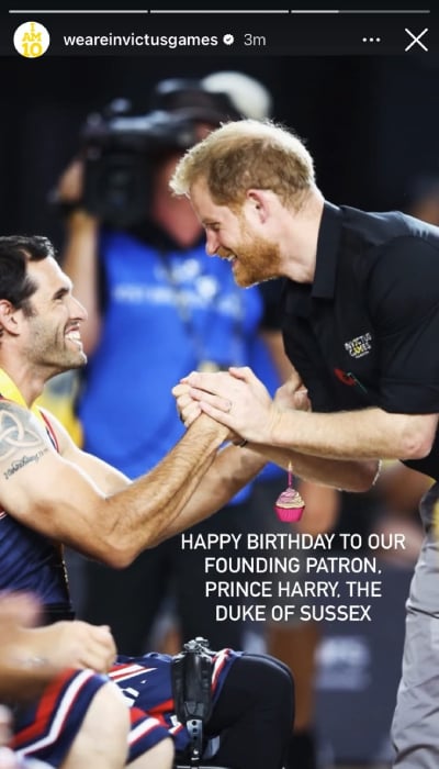 Prince Harry beams in birthday photo shared by his team
