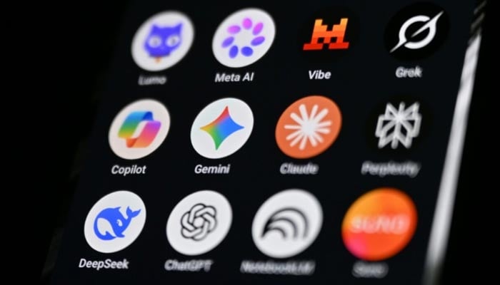 Logos of worlds biggest AI companies. — AFP/File