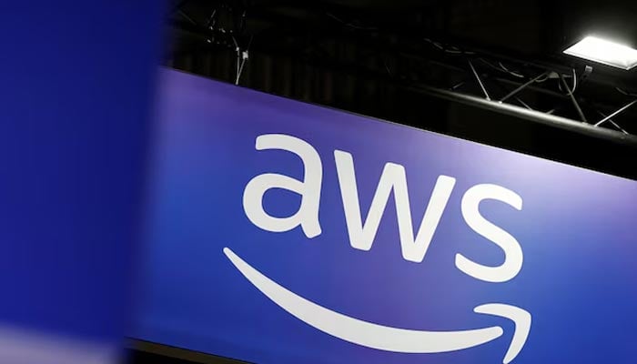A logo for Amazon Web Services (AWS) is seen at the Viva Technology conference dedicated to innovation and startups at Porte de Versailles exhibition centre in Paris, France, June 12, 2025. — Reuters
