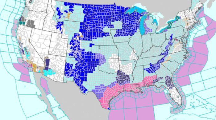 Winter forecast map: Which US states will see more snow and rain?