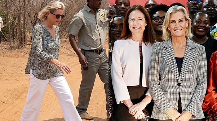 Sophie laughs off luggage delay before heading into Zambia's wild
