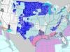 Winter forecast map: Which US states will see more snow and rain?