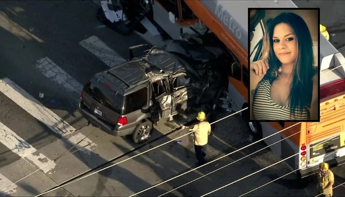 SUV driver who slammed into LA Metro bus identified, arrested for murder
