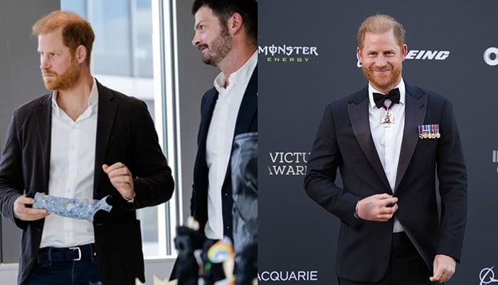 Prince Harry faces question over Earl Spencers Diana book during solo appearance