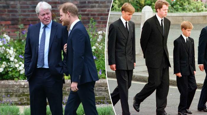 Prince Harry reacts to uncle Charles Spencer's shocking Diana funeral story