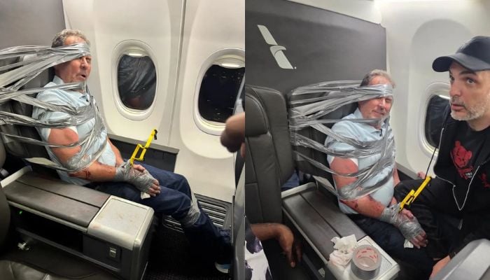 American Airlines passenger duct-taped to seat after mid-air outburst breaks silence
