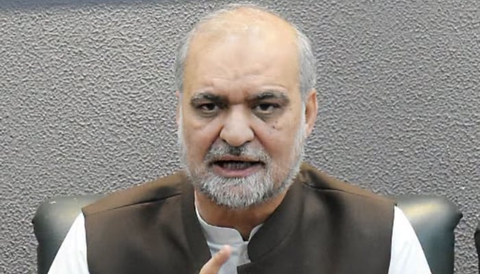Jamaat-i-Islami (JI) chief Hafiz Naeemur Rehman addresses a press conference in Islamabad, September 18, 2026. — Facebook@JIPOfficial1