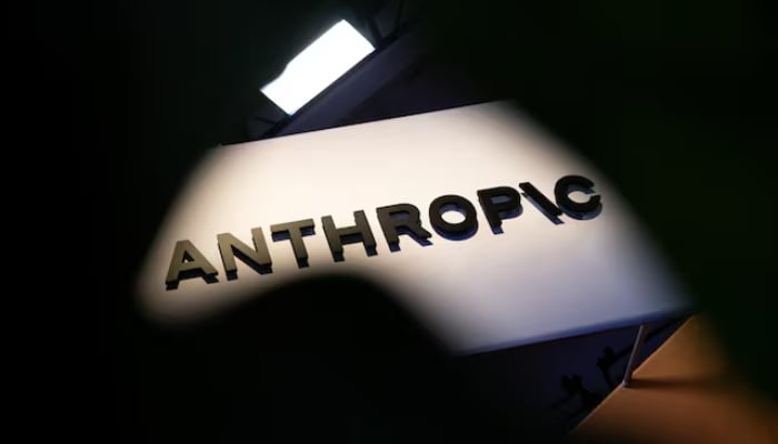 An Anthropic logo is displayed at Moscone Center during the Dreamforce 2026 technology summit in San Francisco, California, US, on September 17, 2026. — Reuters